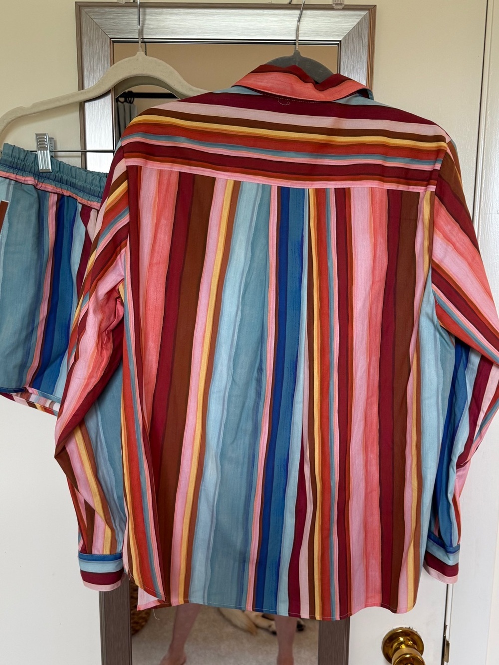 NWT SZ 36 Sézane x Inoui Editions MAX Tuba Multi Striped Button-Down Shirt 🇫🇷! - Picture 5 of 10